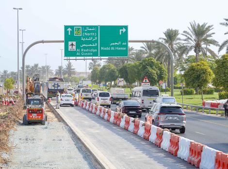 Image for Traffic Improvements Begin at Nad Al Hamar Intersection from Ras Al Khor Road and Al Rebat Streets